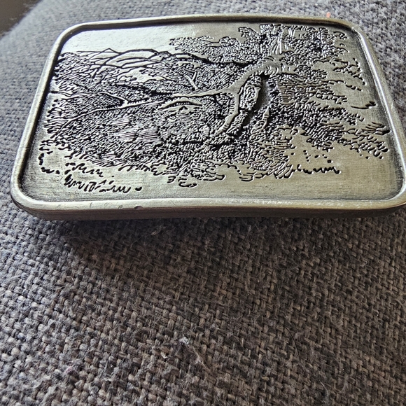Bergamint Brass Works Alice In Wonderland Cheshire Cat Belt Buckle 2003 Y2K VNTG main image 8